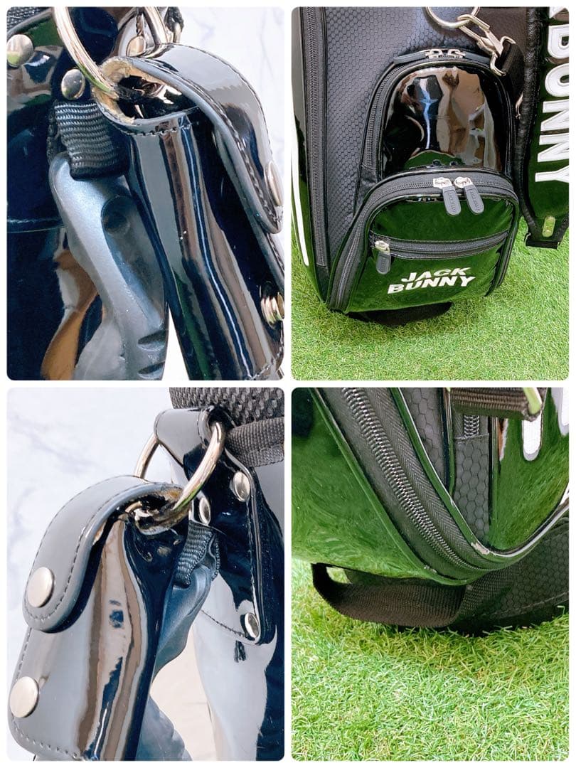 N パーリーゲイツ　ジャックバニー　ゴルフ　キャディバッグ　エナメル　9インチ