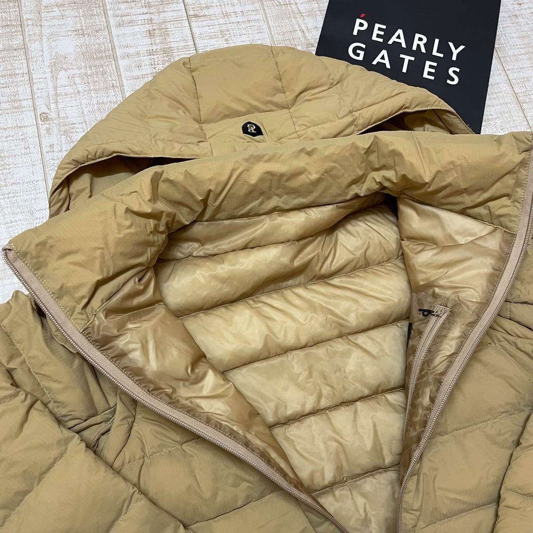 新品 パーリーゲイツ ダウンジャケット 高級 ベージュ Lサイズ（5）