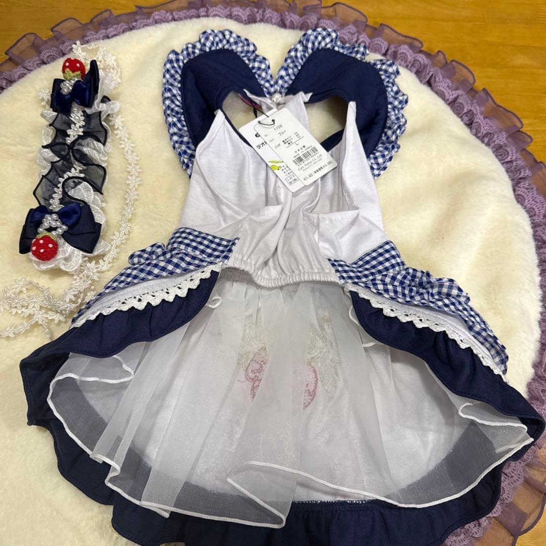 きゃんナナ　いちごのドレスとヘッドドレスセット