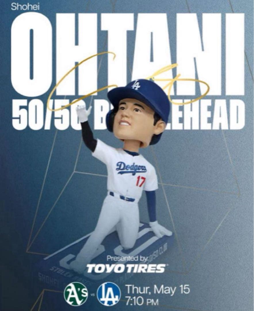 大谷翔平　ボブルヘッド　50/50 セット　来場者限定　冊子付き