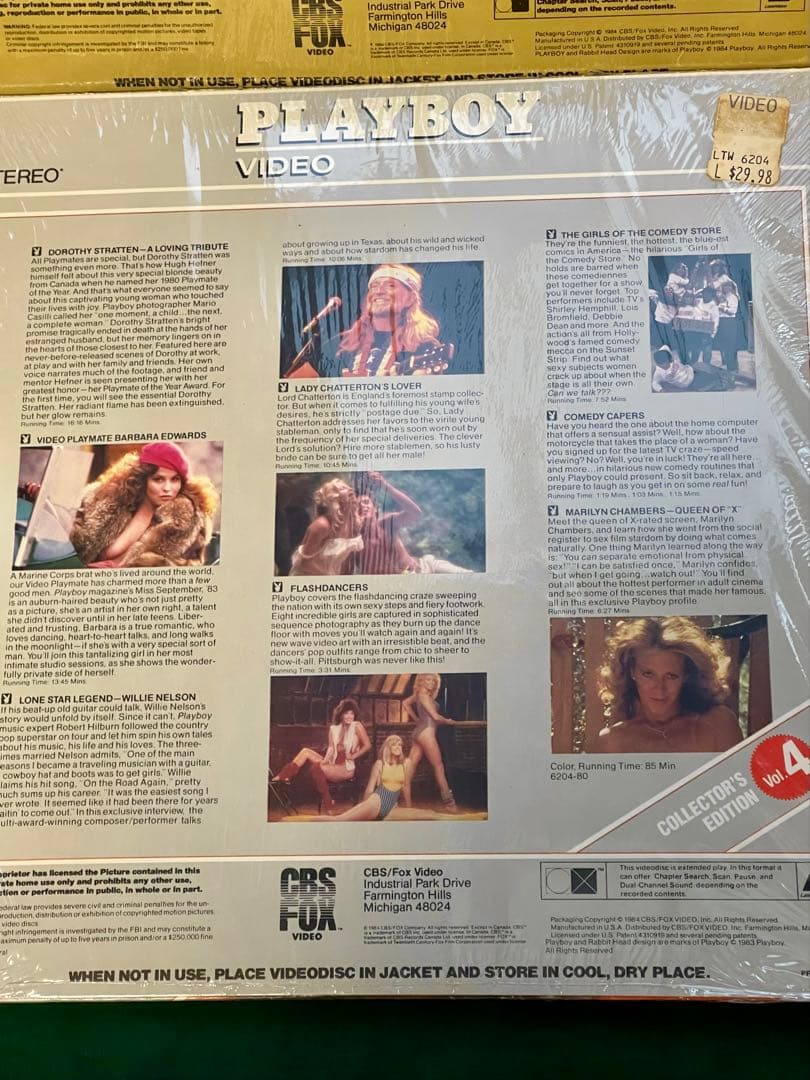レア プレイボーイ レーザーディスク 4枚 セット VIDEO MAGZINE
