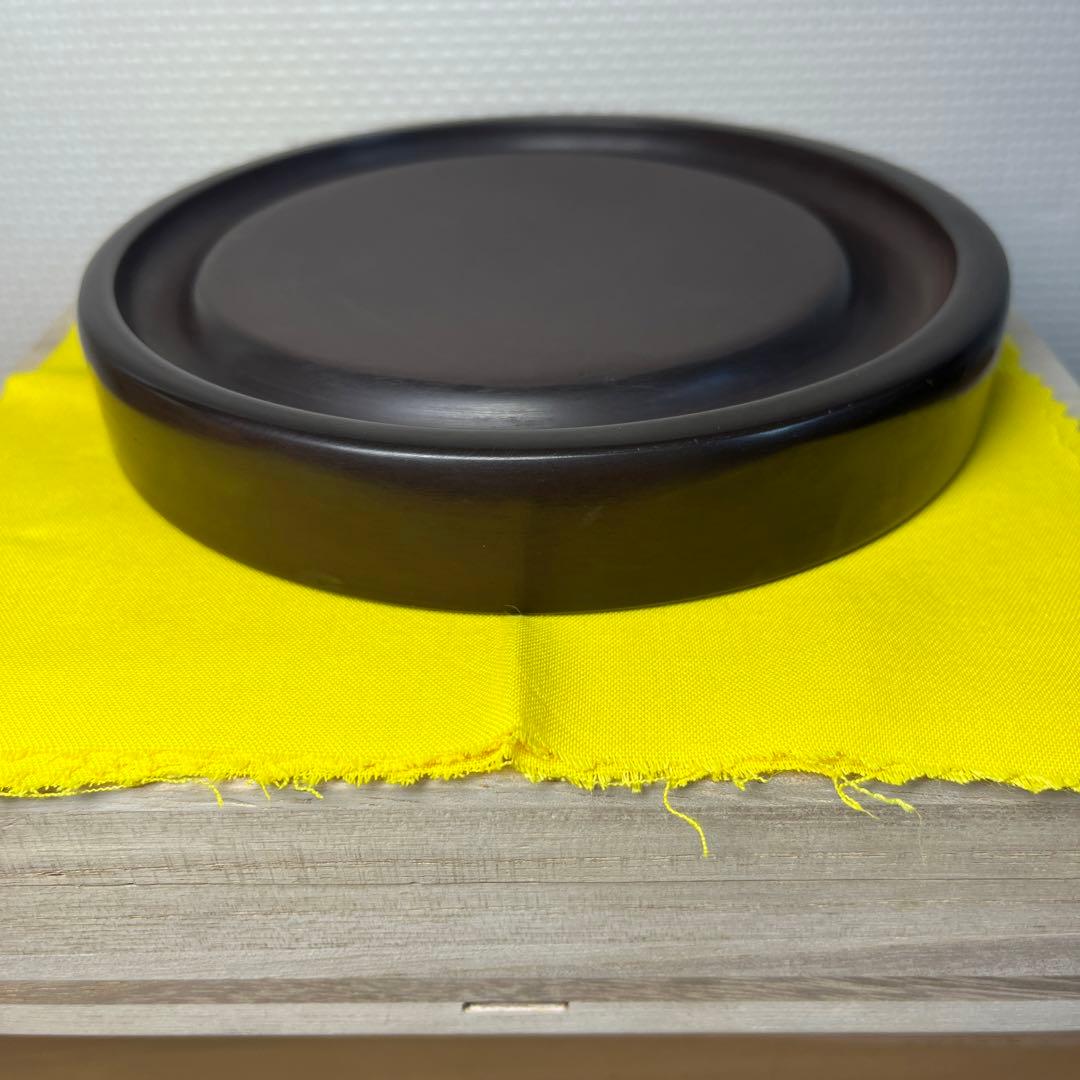 ⭕️赤間硯　桐共箱入　新品美品　満月研　眞丁寧品　くすのき製硯　下井百合昭　昭竜山