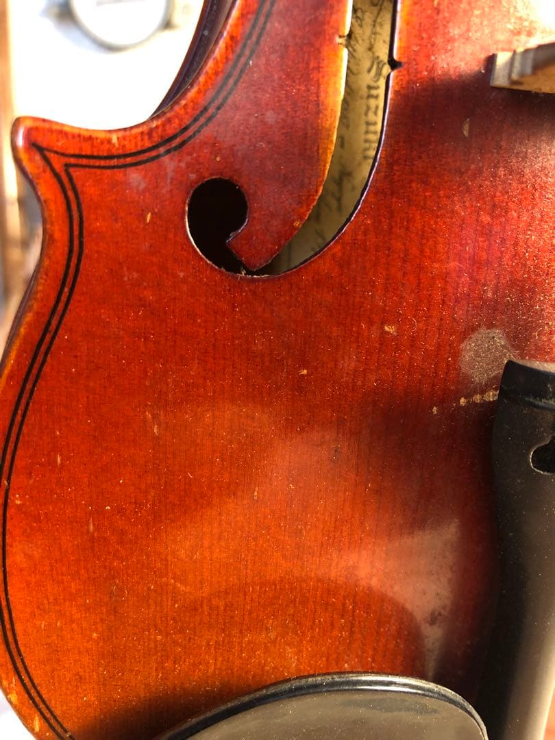 【駒&魂柱調整済】Suzuki分数バイオリンNo280 1/8 1977