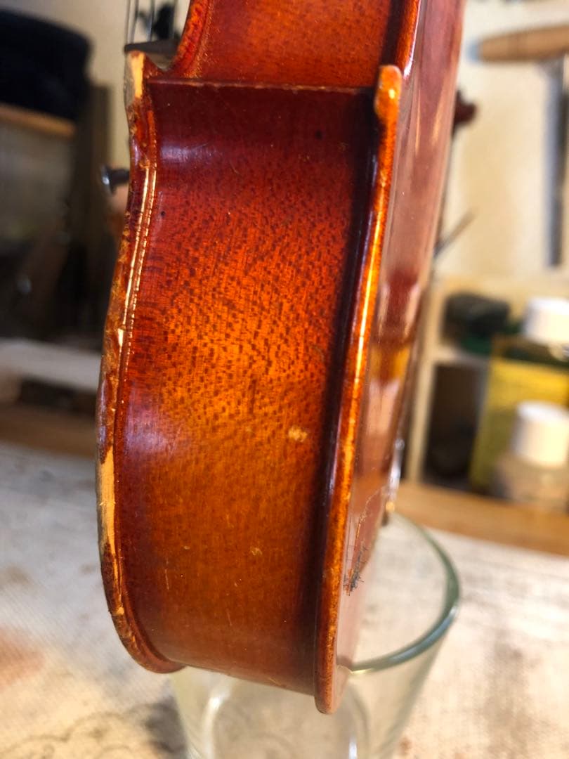 【駒&魂柱調整済】Suzuki分数バイオリンNo280 1/8 1977