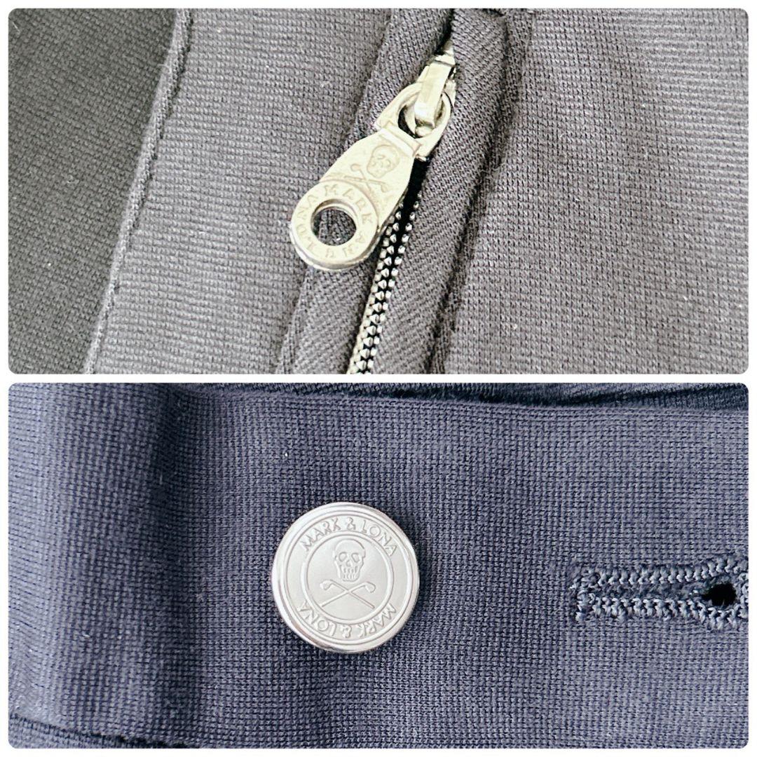 美品✨MARK&LONA ストレッチパンツ　ゴルフウェア　ロゴボタン　L