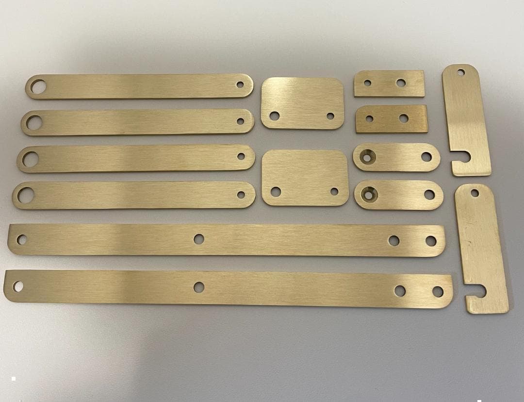 【cow_bowwy】カーミットチェア用 真鍮 金具全14パーツ 2セット