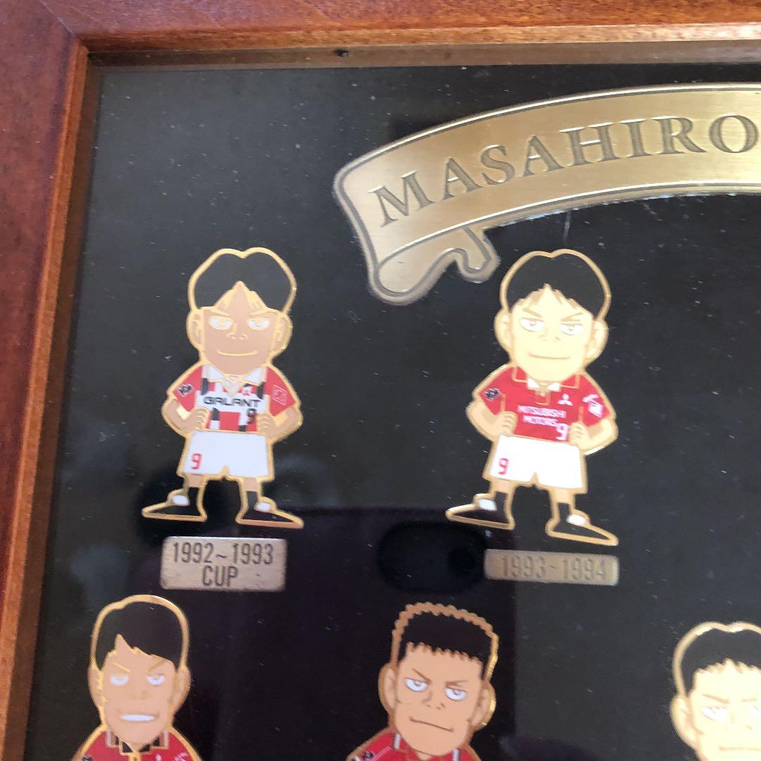 激レア❣️元浦和レッズ福田正博　引退記念サイン入りピンバッジ