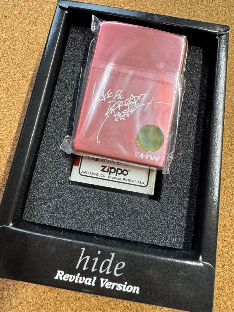 超希少 hide ピンクスパイダー Zippo ライター XJAPAN
