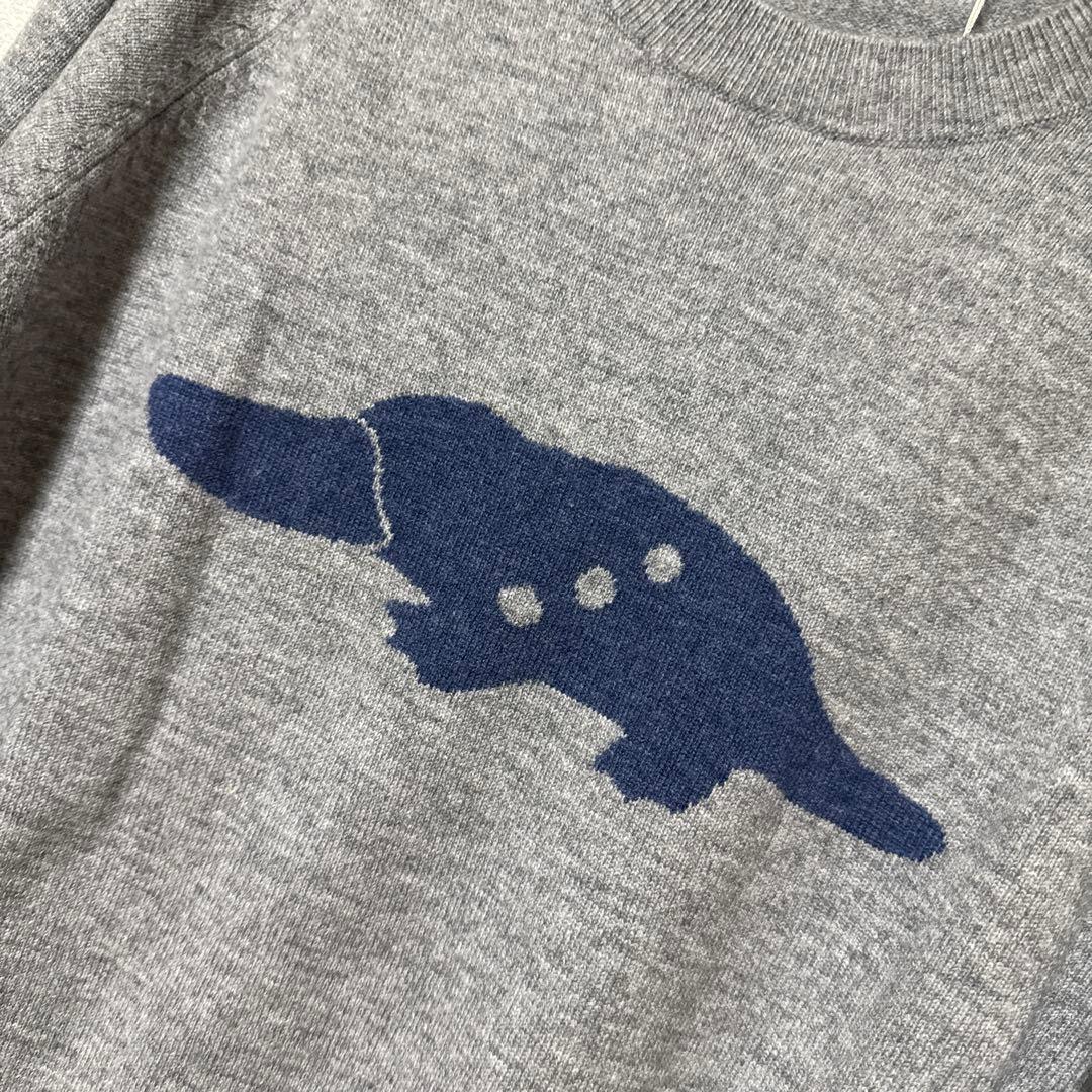 Rough and Swell カモノハシ柄メンズセーター