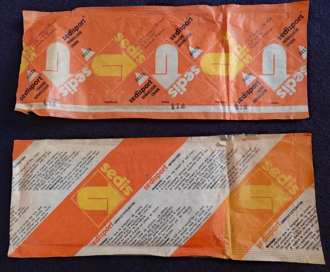 【ヴィンテージ】フランス製 Sedis 自転車チェーン 【未使用品】