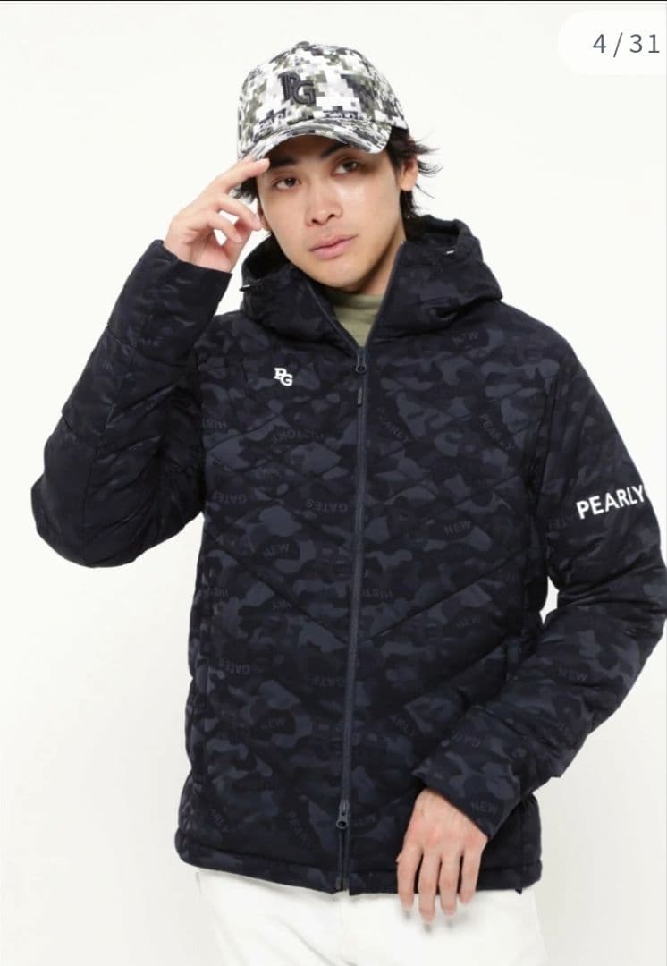 新品【パーリーゲイツ】2025年ストレッチ中綿ブルゾン×パンツ セットアップLL