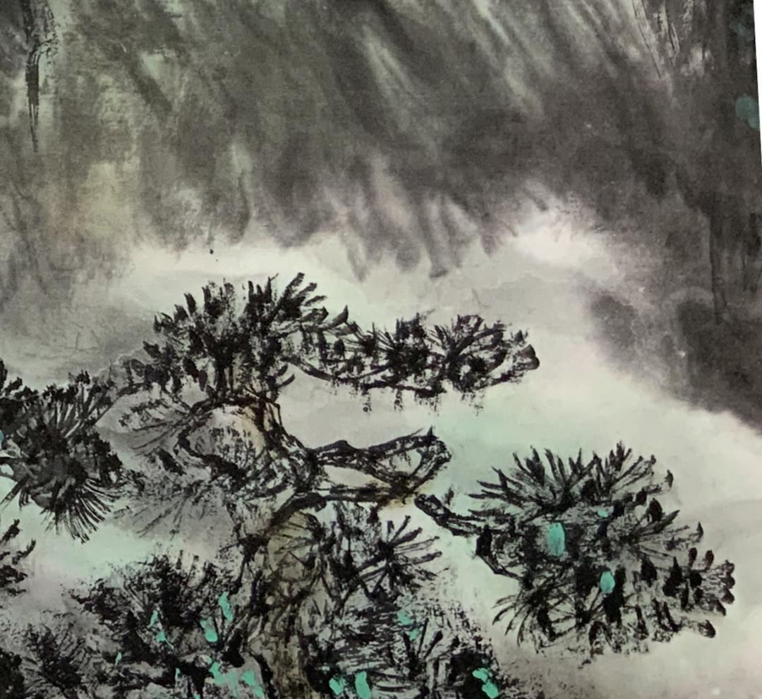 横額 掛け軸 美術品 水墨画 飾り 日本画 中国画 伝統芸術 字画 真作 ホテル