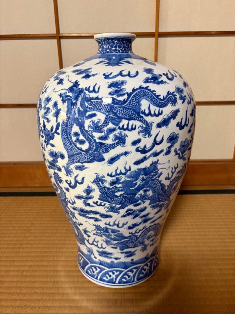 壺　置物　龍
