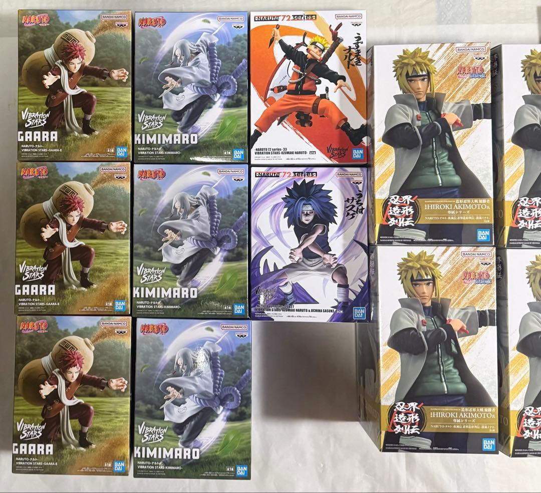 ナルト疾風伝　12体　ビジュアルアートプレート2枚