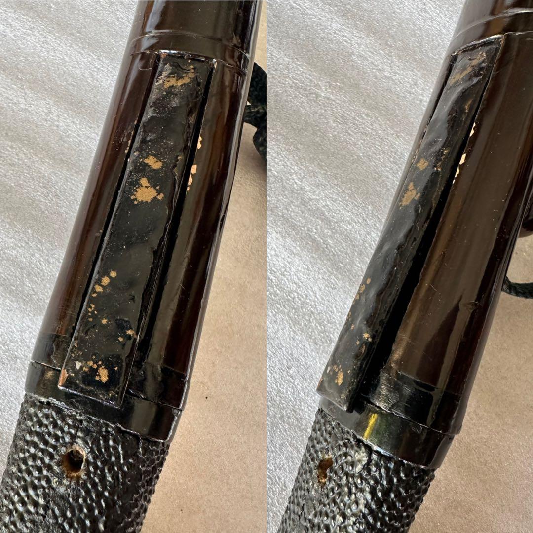 刀装具　残欠刃引合法カット品 鉄製刃 時代 武具　 古美術　現状品