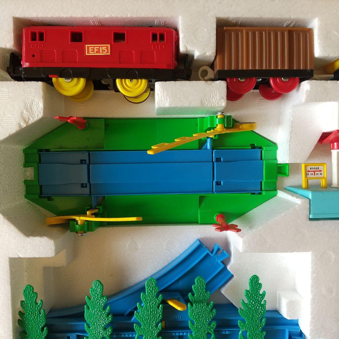 電気機関車ＥＦ１５＋貨物車 立体交差セット(廃版プラレール)