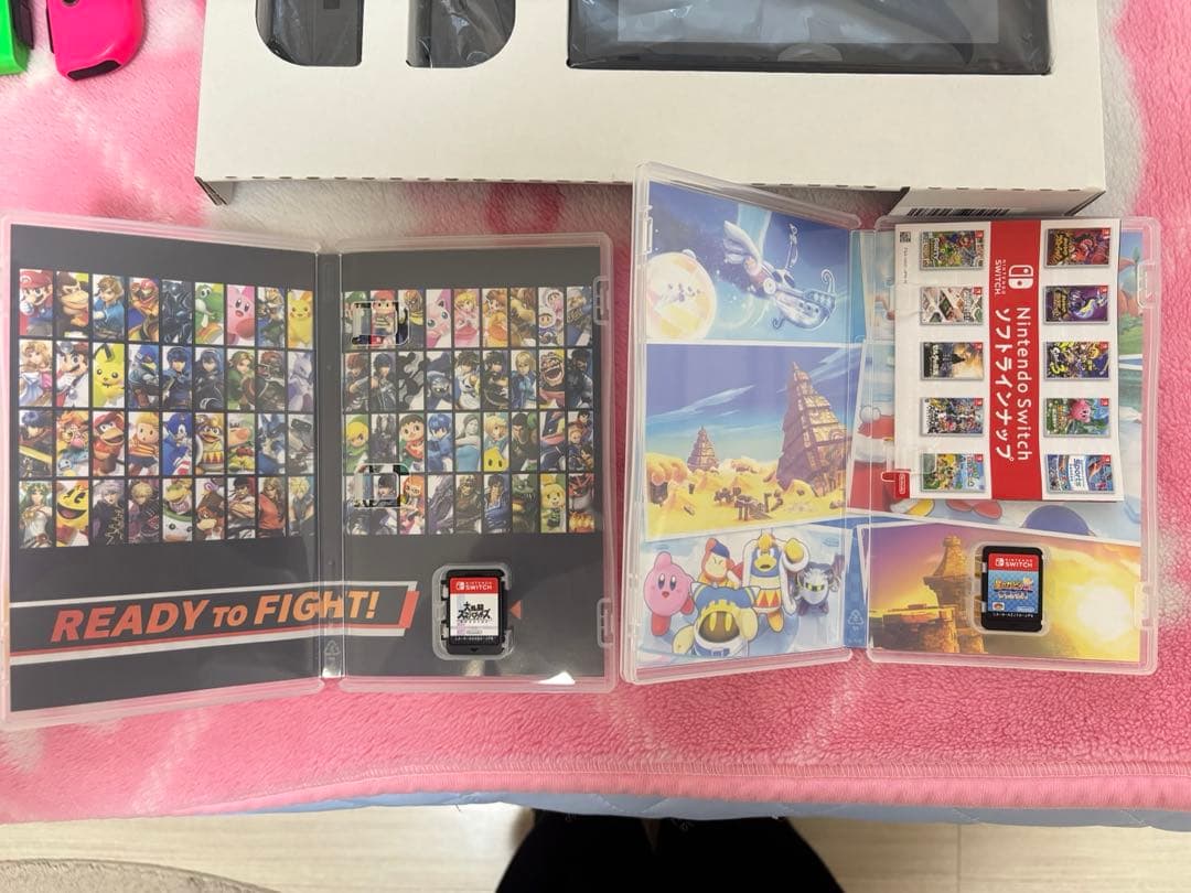 Nintendo Switch本体画面シート付き&ソフトセット