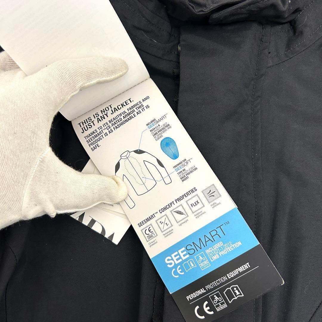 【未使用タグ付】ザラ REV’IT コラボ モーターサイクルジャケット 黒 40