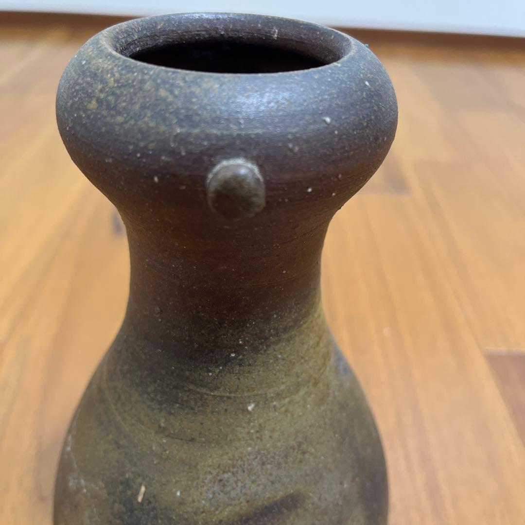 人間国宝　伊勢崎淳 備前焼き　花入れ　花瓶　箱無し　陶印