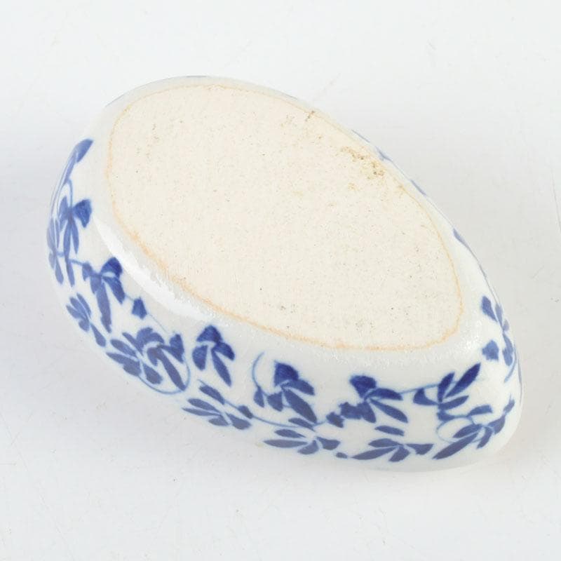 茶道具　染付　鳥形　香合　時代箱　V　9526