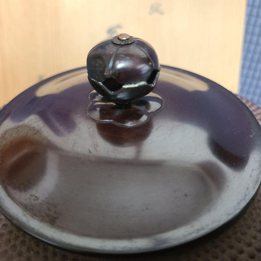 釜師　佐藤浄清作　総霰地紋　丸釜　茶道　茶道具　茶釜