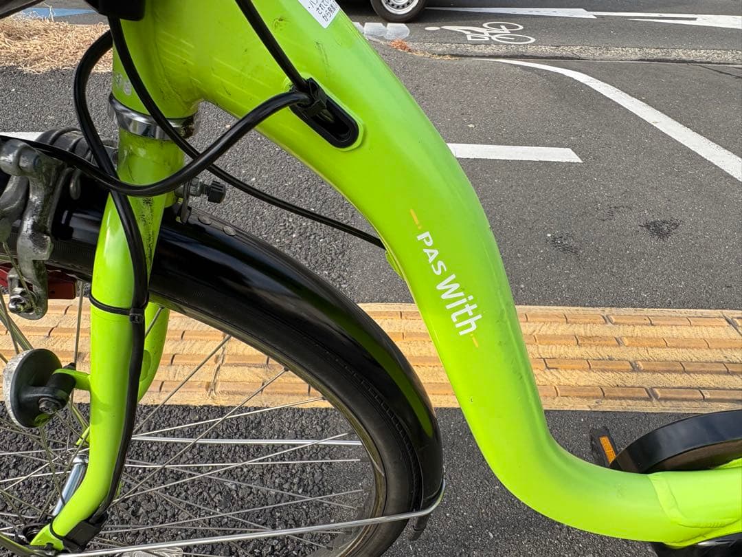 中古YAMAHA電動アシスト自転車　12.8Ah 大阪　005番