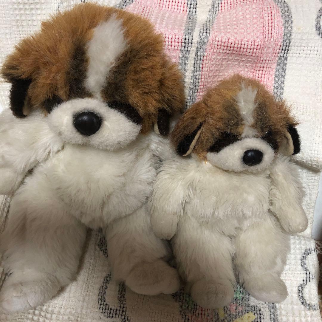オリエンタルトーイ　セントバーナード　ぬいぐるみ　2コセット 中古品