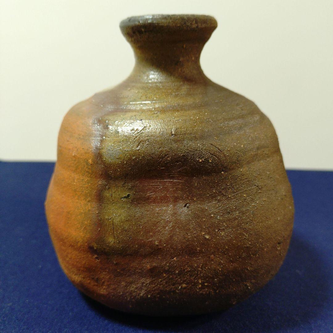 【備前焼】中村六郎　備前窯変徳利