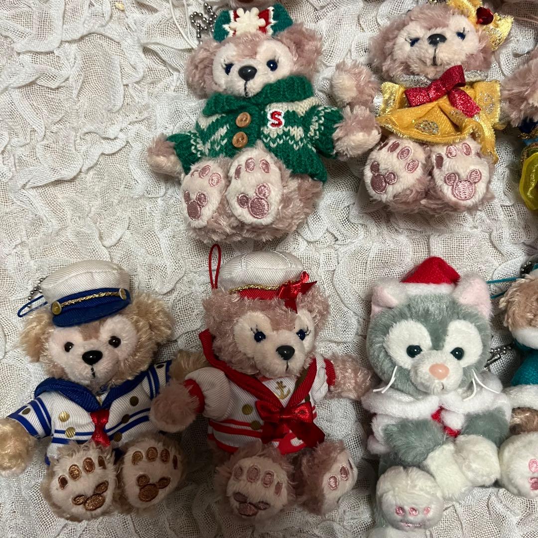 【16体セット】Duffyダッフィー ぬいぐるみ ストラップ ブローチ フレンズ