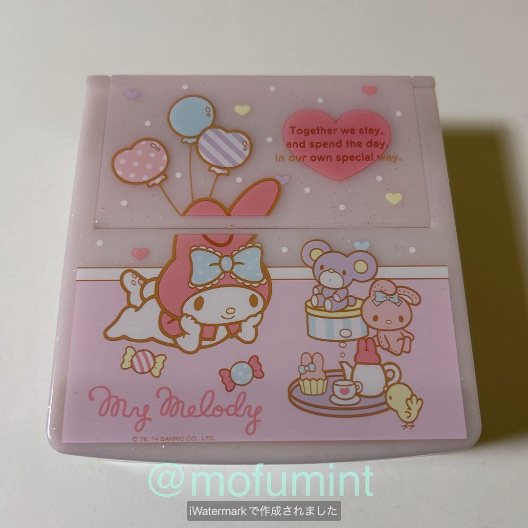マイメロディ ミラー付き 収納ケース 小物入れ アクセサリーケース