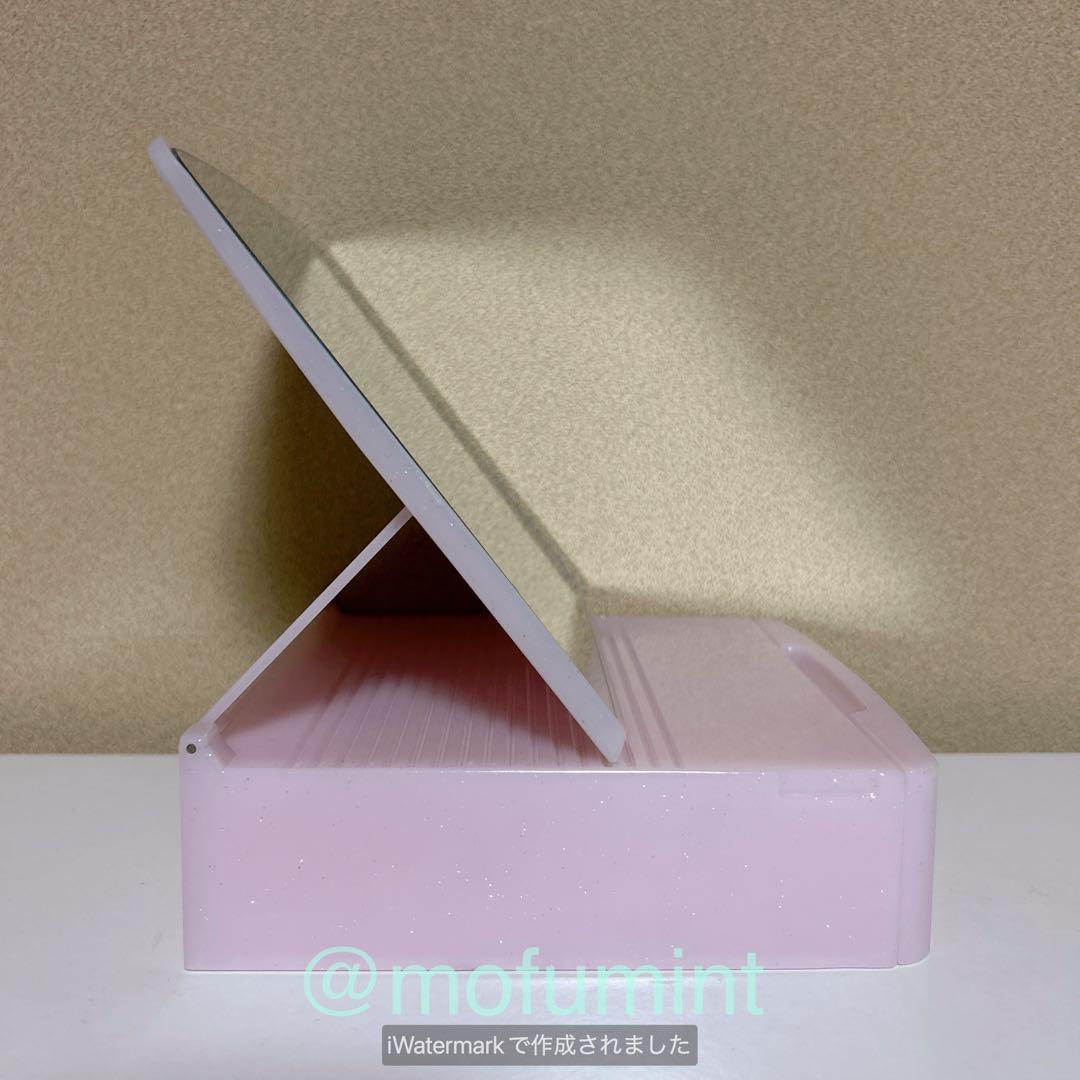 マイメロディ ミラー付き 収納ケース 小物入れ アクセサリーケース