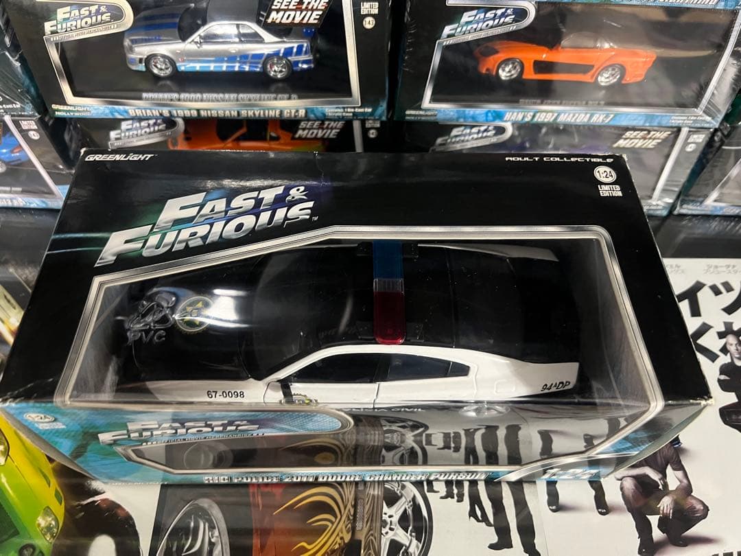 ミニカー FAST&FURIOUS RIO POLICE CHARGER 1/24