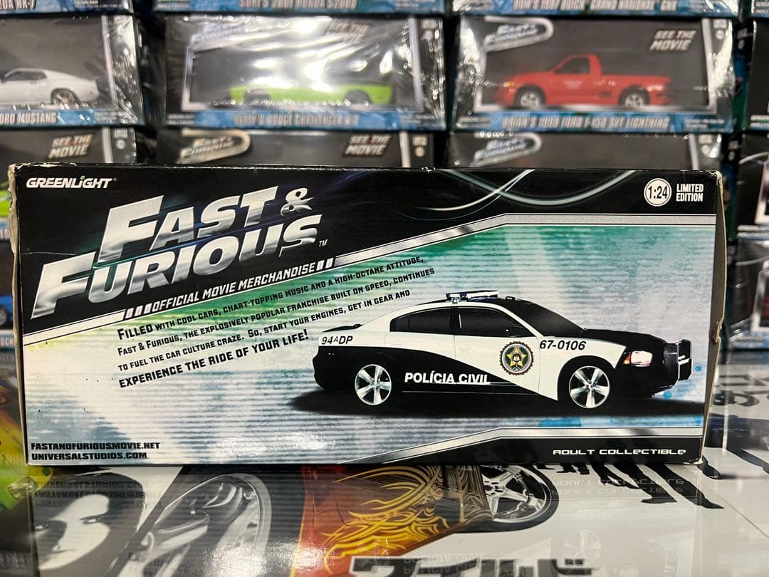 ミニカー FAST&FURIOUS RIO POLICE CHARGER 1/24