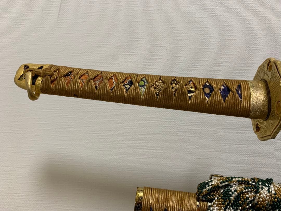 【特選模造刀/金彩黄金拵】日本刀 太刀 とんでもなく美しい拵 儀礼 儀式 威光