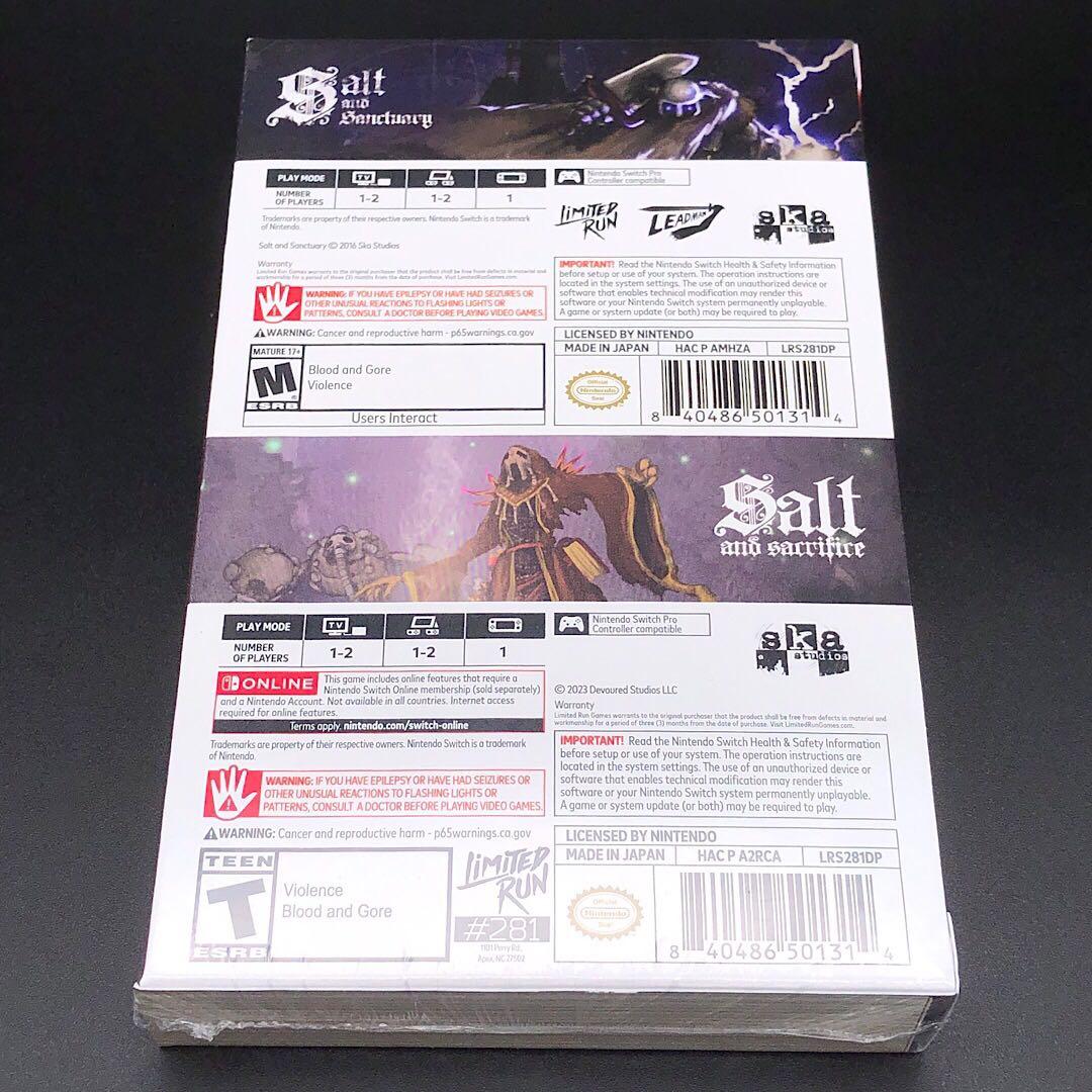 Nintendo Switch Salt and Sanctuary Salt and Sacrifice