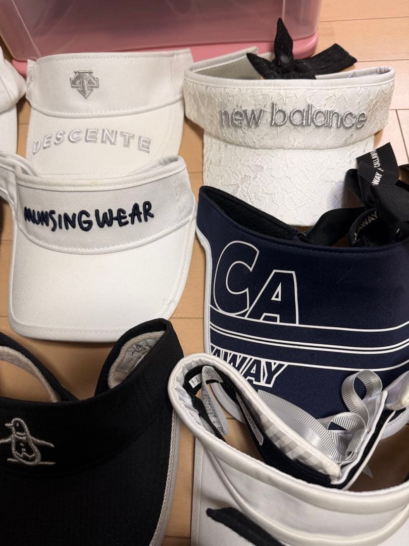 ゴルフ　サンバイザー　セット