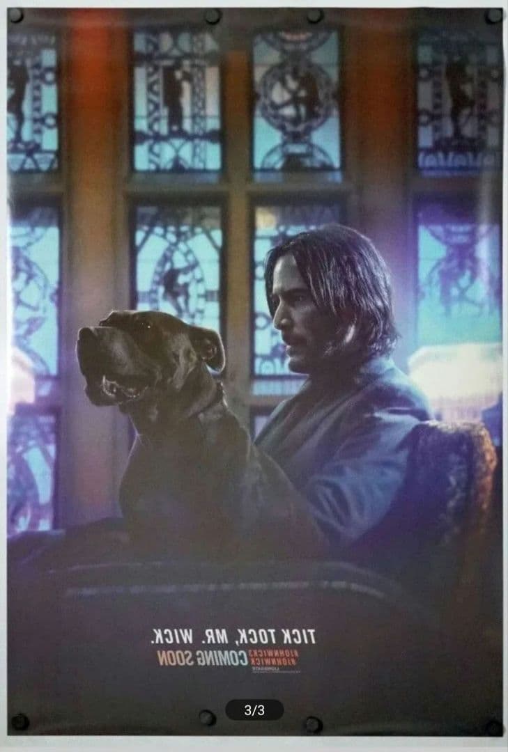 John Wick 3 パラベラムオリジナル　映画ポスター 27x40+額縁付き