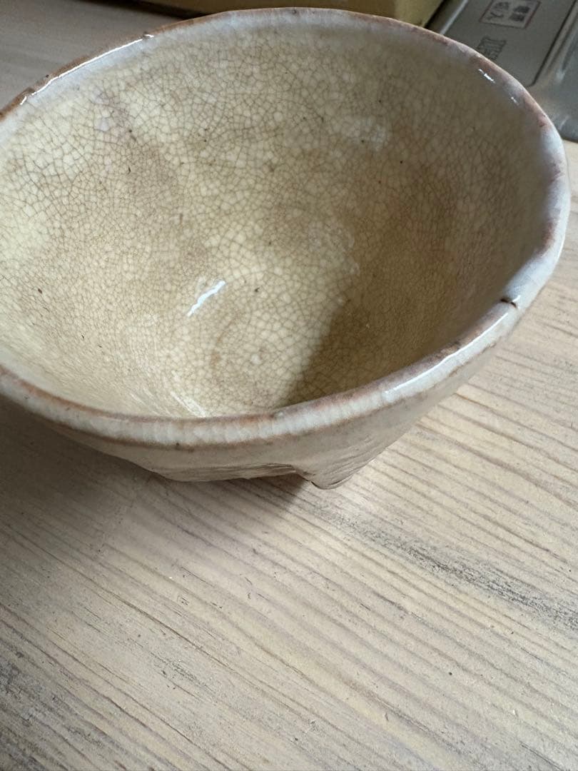 萩焼 粉引 面取 小さめの茶碗10セット