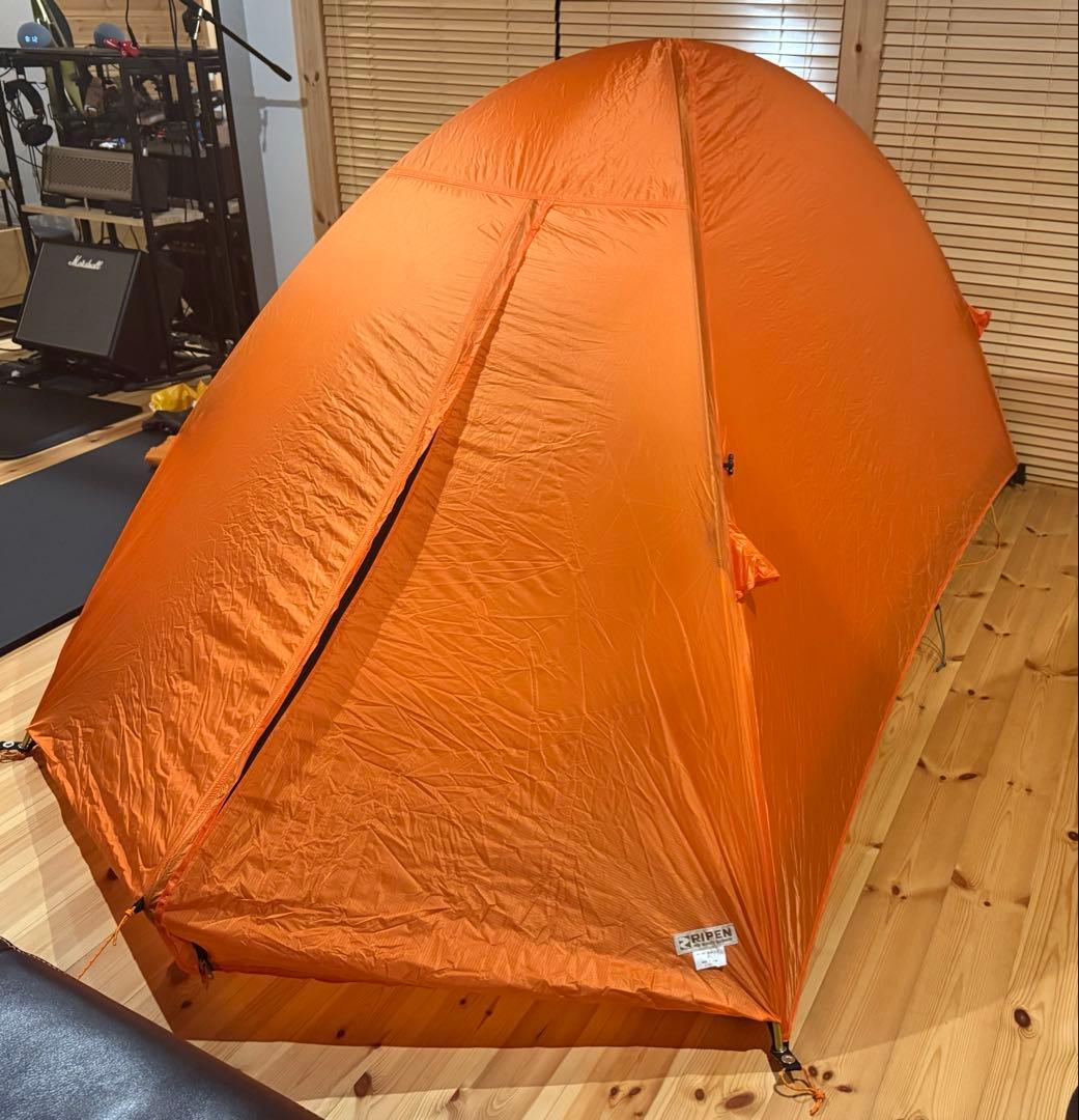 美品 アライテント エアライズ2 オレンジ (おまけグラウンドシート)
