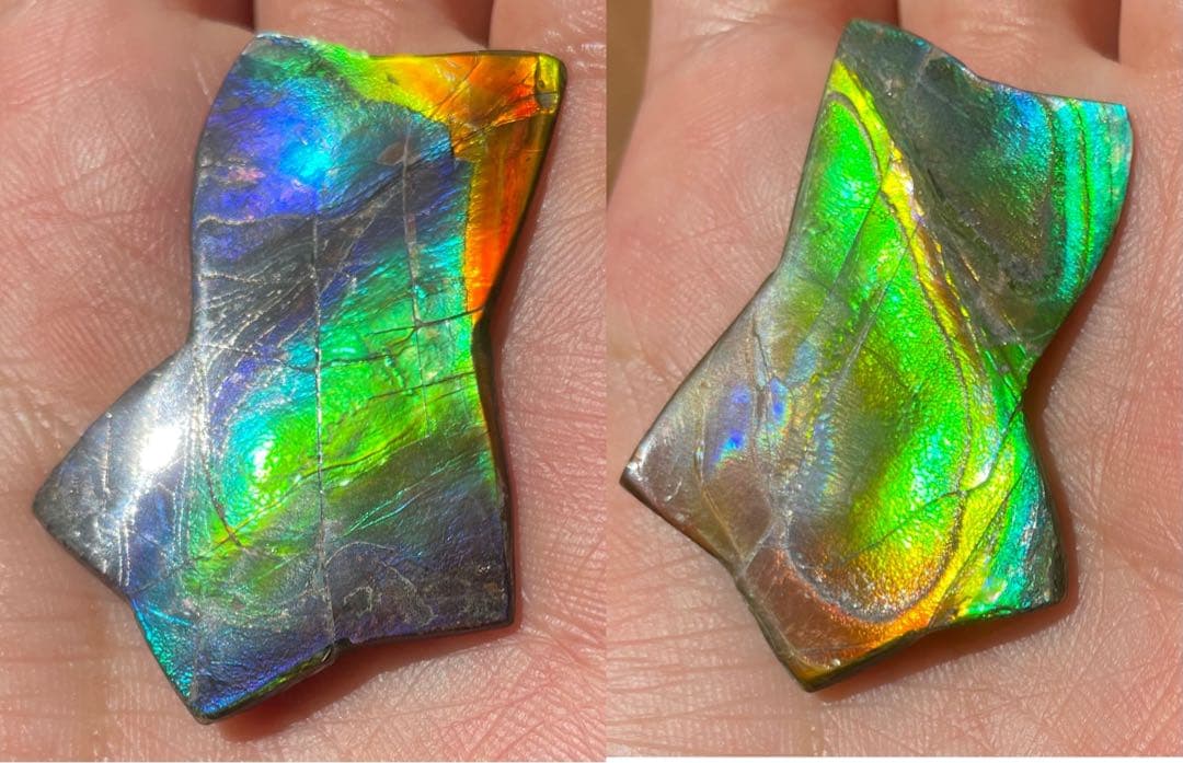 【期間限定セール】虹色星形　アンモライト　インペリアルレインボー　アンモライト