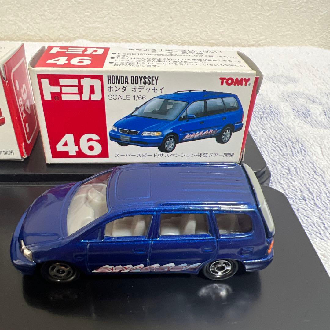 トミカ ホンダオデッセイ 2台セット 1/66 赤箱　希少　絶版