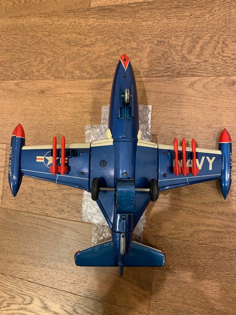 箱付き 米澤玩具 グラマンF9F-5 パンサー 大型ブリキ玩具 昭和レトロ