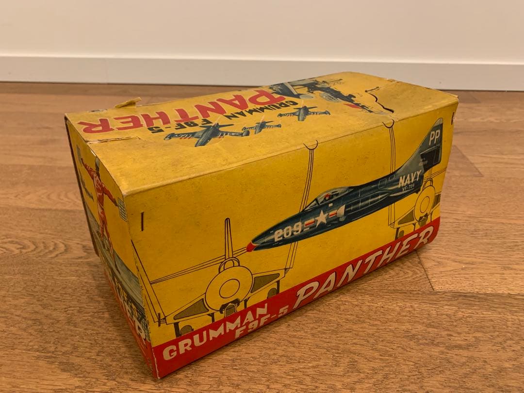 箱付き 米澤玩具 グラマンF9F-5 パンサー 大型ブリキ玩具 昭和レトロ