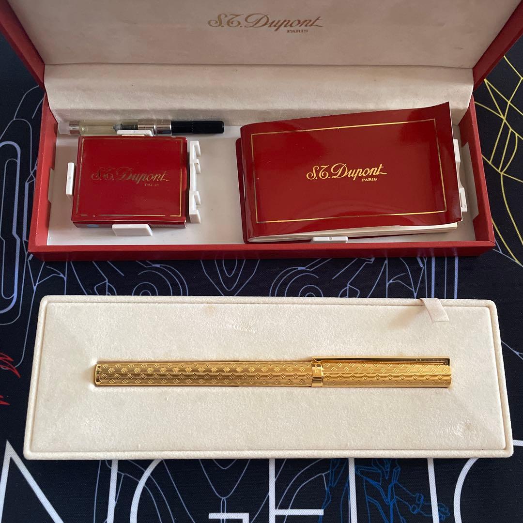 S.T. Dupont ゴールド万年筆 専用箱付き18金