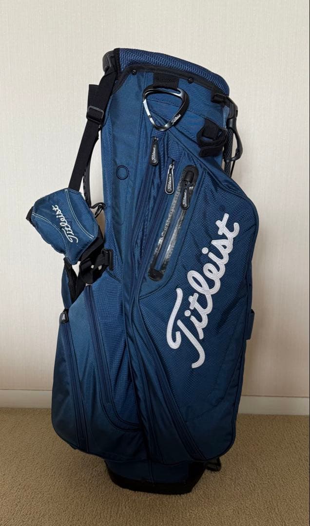 masa　Titleist タイトリスト　ネイビー キャディバッグ