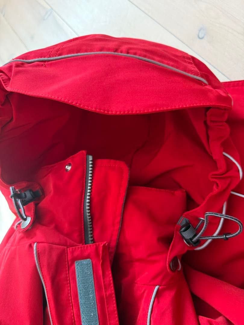 DESCENTE スキーウェアセット (M)赤/グレー