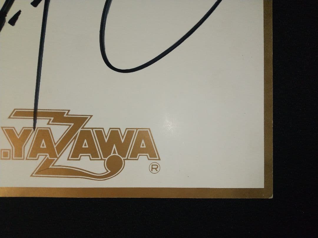 ミュージシャン 矢沢永吉 直筆サイン 色紙