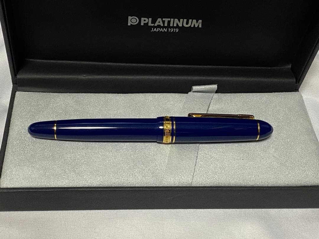 プラチナ 万年筆 プレジデント ブルー PTB-20000P 中字M