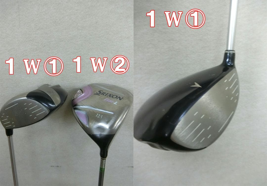 b713初心者必見ダンロップゼクシオ等レディースゴルフ13本セット※Dr２本入り