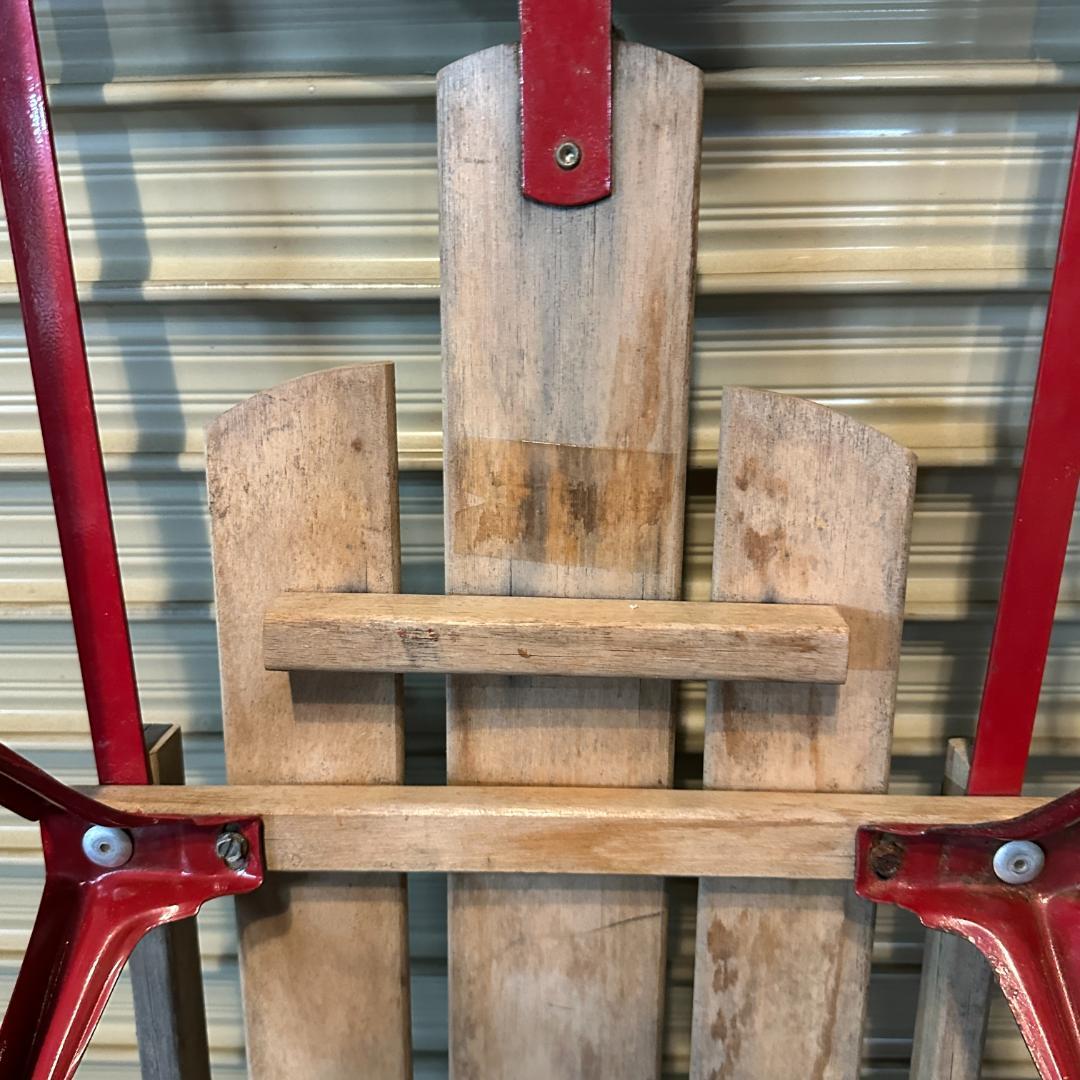 【希少】アメリカ製 Flexible Flyer 木製ヴィンテージソリ 店舗什器